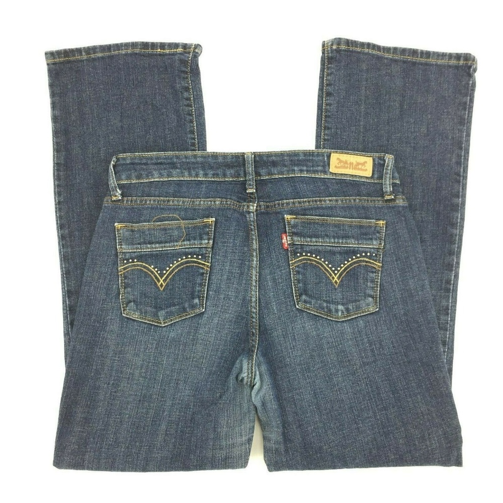 Levi's 515 Boot Cut Jeans Size 8 M Stretch - Picture 3 of 7